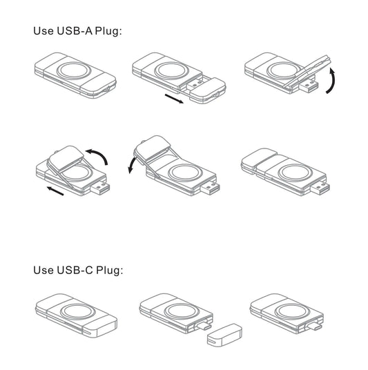 2-in-1 Wireless Charger for Galaxy Watch (Type-C & USB)