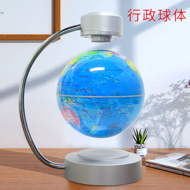 6-Inch Magnetic Levitation Globe with LED Home Decor