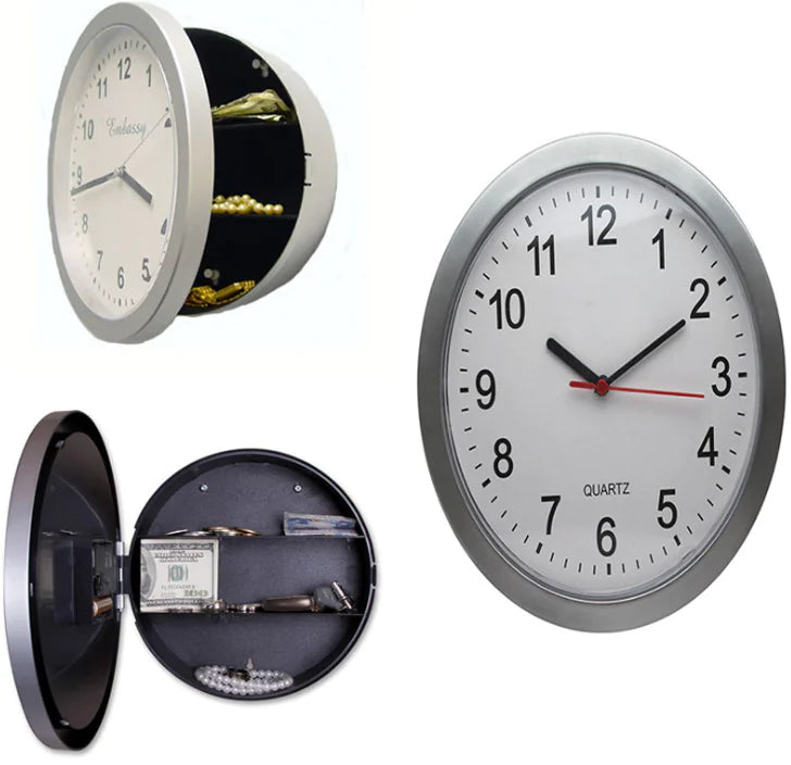 Clock Safe for Jewelry Storage and Display