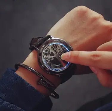Smart Home Black case, blue starry dial