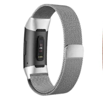 Aptus Praxis Stainless Steel Milanese Loop for Fitbit Charge 3
