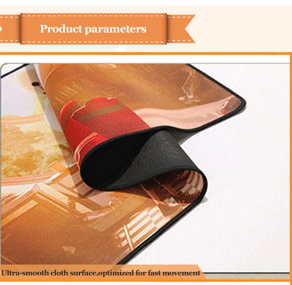 Gaming Desk Mat for Keyboard and Mouse (Internet Cafe)