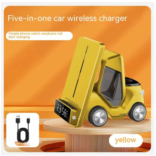 15W Mag Pro 3-in-1 Wireless Charger (Single Unit) Yellow