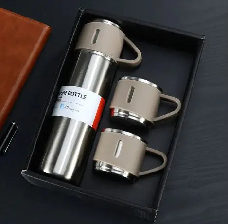 Stainless Steel Vacuum Insulated Bottle Set Coffee