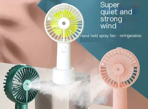 Portable USB Handheld Mist Cooling Fan and Humidifier