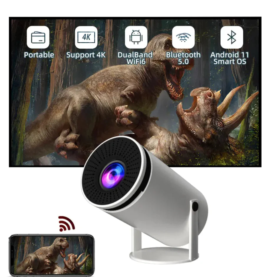 Aptus Praxis Smart HD Projector - 720p WiFi & Bluetooth (4K Support)
