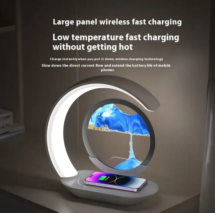 Wireless Charging Sand Art Lamp