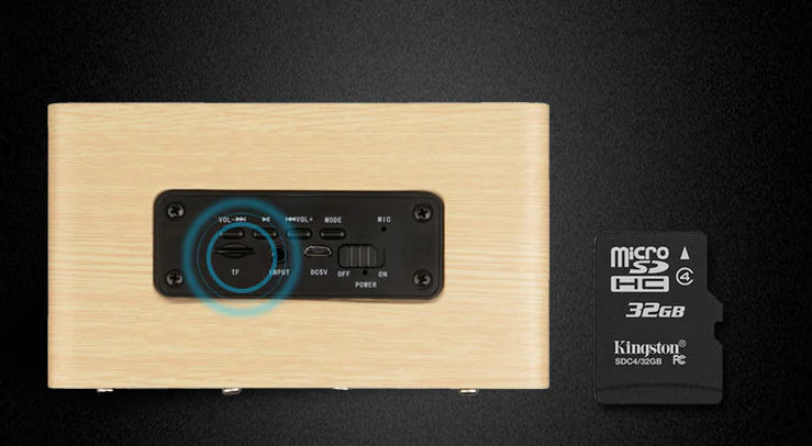 Wood Grain Wireless Bluetooth Speaker