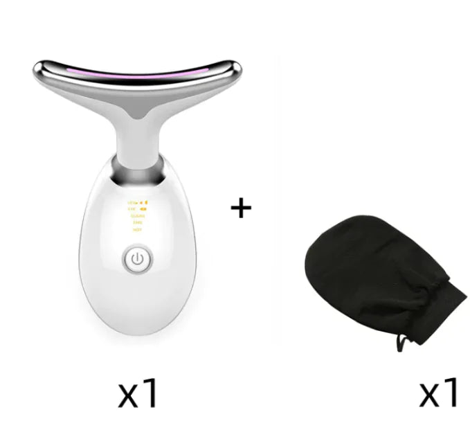 Neck Care Massage Device 1PC White with 1PC Glove USB