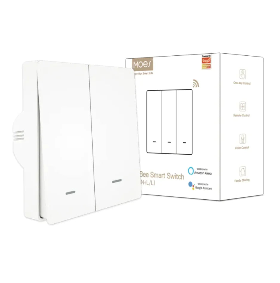 Smart Home Rebound Type Wiring 2 White Two Single Control