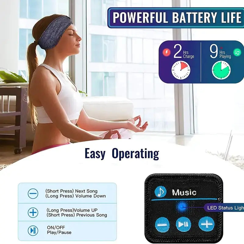 Sleep Headphone Headband for Insomnia and Noise Reduction