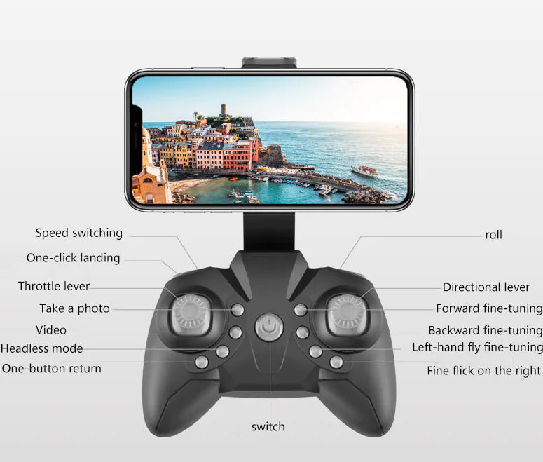 Aptus Praxis LF606 Mini Foldable 4K Drone with WiFi FPV