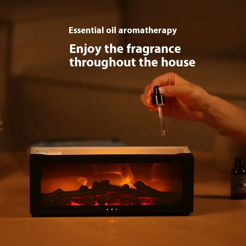 Aptus Praxis Flame Effect Aroma Diffuser: Serene Ambiance & Mist
