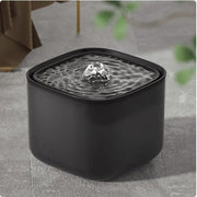 Pet Smart Water Dispenser 3L - Plug-in Cat Feeder with Anti-Dry Burn Protection Gray Standard