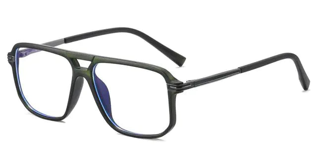 Men's Vintage Blue Light Blocking Square Eyeglasses