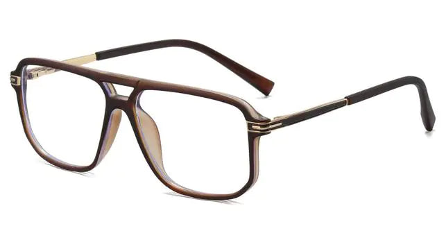 Men's Vintage Blue Light Blocking Square Eyeglasses