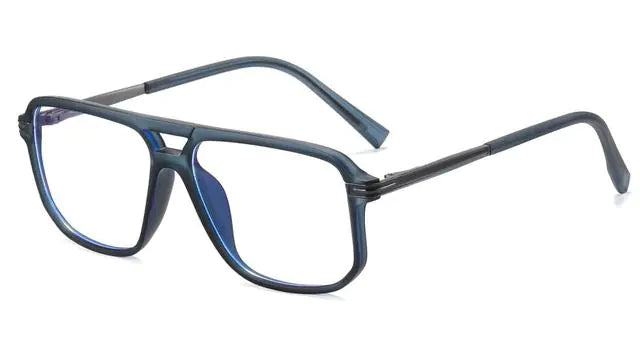 Men's Vintage Blue Light Blocking Square Eyeglasses