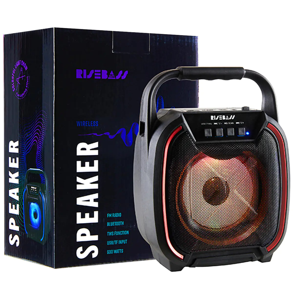 RISEBASS Portable Party Speaker: Big Sound, Anywhere