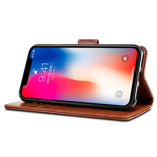 Google Pixel 2 XL Business Leather Case with Stand