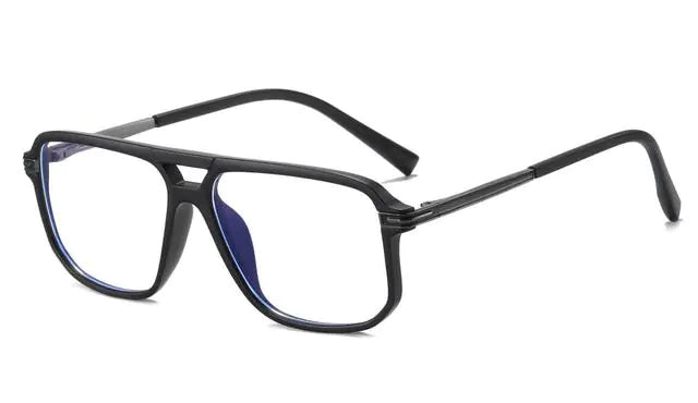 Men's Vintage Blue Light Blocking Square Eyeglasses