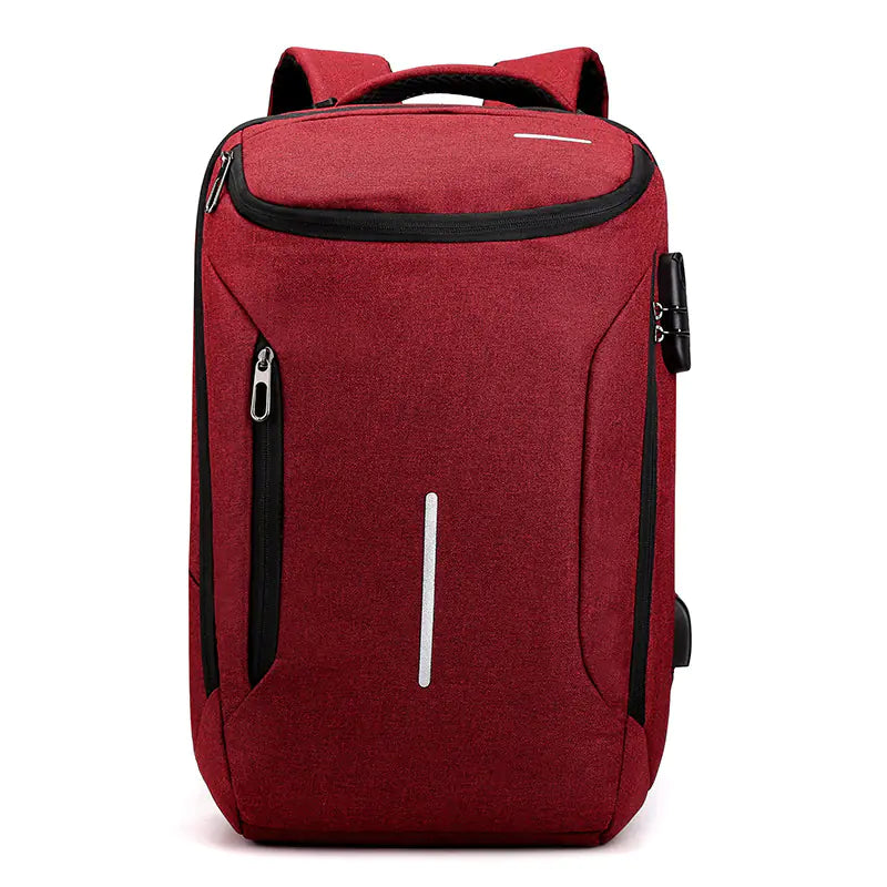 Anti-Theft Waterproof USB Shoulder Computer Bag