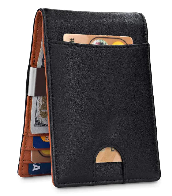 Men’s RFID Safe Swipe Leather Wallet